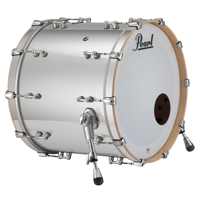 pearl-music-city-custom-reference-pure-24-x16-bass-drum-w-o-bb3-mount-mirror-chrome-rfp2416bx-c426 Pearl Music City Custom Reference Pure 24"x16" Bass Drum w/o BB3 Mount MIRROR CHROME RFP2416BX/C426