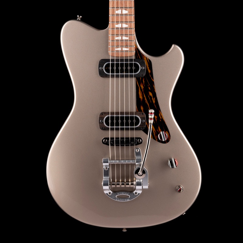 powers-electric-a-type-platinum-metallic-with-soft-case Powers Electric A-Type Platinum Metallic with Soft Case