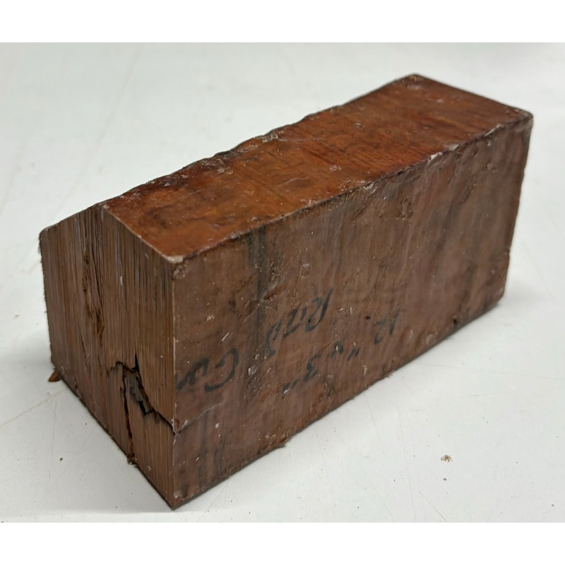 australian-red-gum-pepper-mill-blank-6-x-3-x-3-954 Australian Red Gum Pepper Mill Blank 6" x 3" x 3" #954