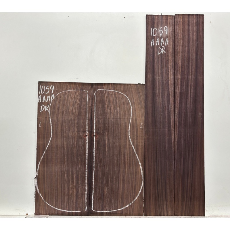 east-indian-rosewood-dreadnought-aaaa-grade-guitar-back-side-set-1059 East Indian Rosewood Dreadnought AAAA Grade Guitar Back & Side Set #1059