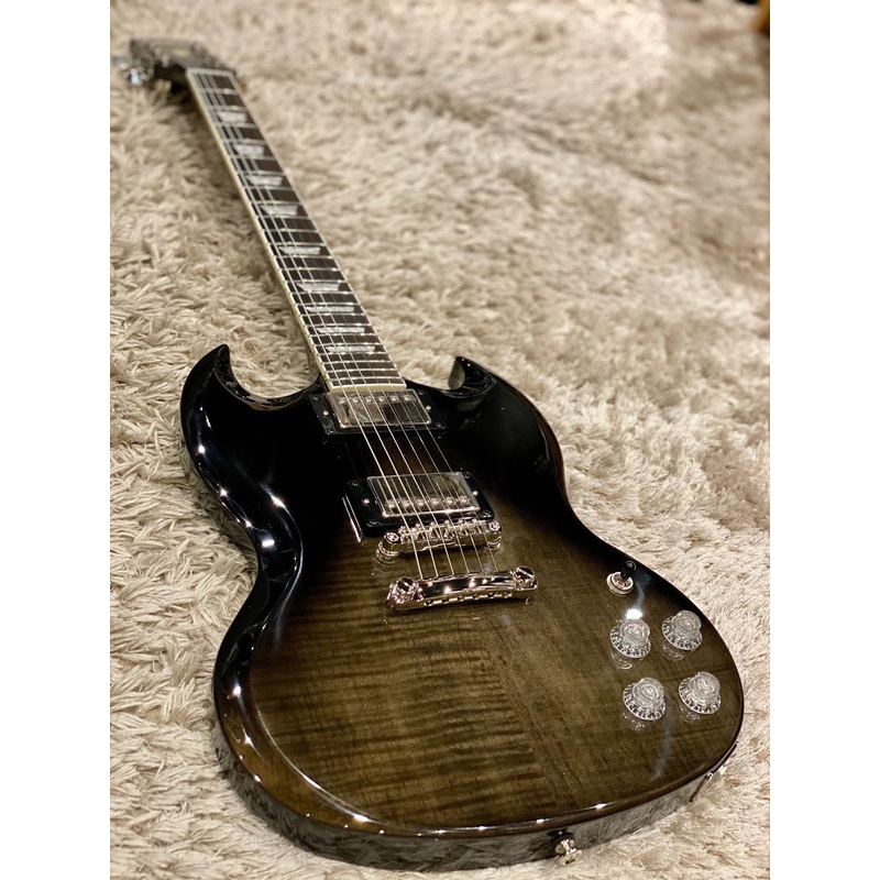 epiphone-sg-modern-figured-trans-black-fade Epiphone SG Modern Figured - Trans Black Fade