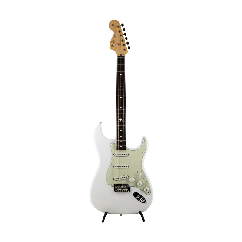 fender-japan-sham-kamikaze-signature-reverse-headstock-stratocaster-rw-fb-arctic-white Fender Japan Sham Kamikaze Signature Reverse Headstock Stratocaster, RW FB, Arctic White
