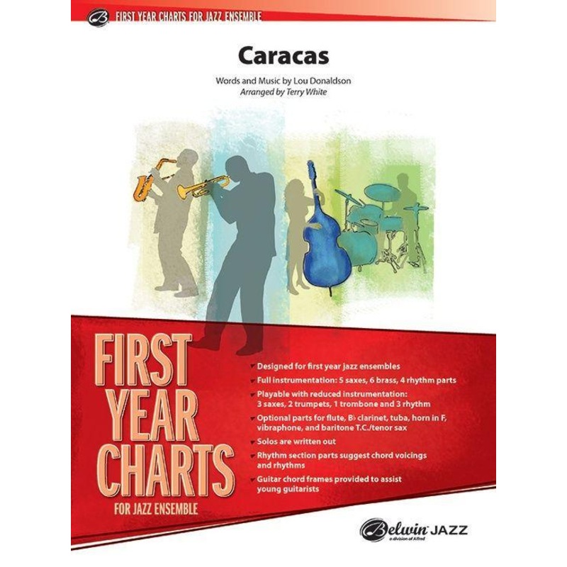 caracas-terry-white-stage-band-chart-grade-1 Caracas, Terry White Stage Band Chart Grade 1