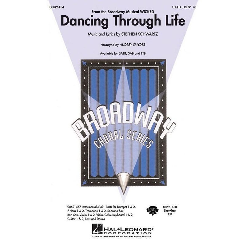 dancing-through-life-from-wicked-stephen-schwartz-arr-audrey-snyder-choral-showtrax-cd Dancing Through Life (from Wicked) Stephen Schwartz Arr. Audrey Snyder Choral Showtrax CD
