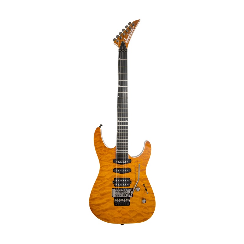 jackson-pro-series-soloist-sl3q-mah-electric-guitar-ebony-fb-dark-amber Jackson Pro Series Soloist SL3Q MAH Electric Guitar, Ebony FB, Dark Amber