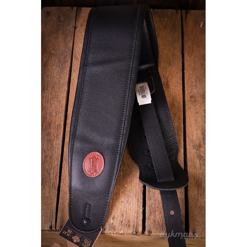 levy-s-11-cm-wide-garment-leather-bass-guitar-strap-black Levy's 11 cm Wide Garment Leather Bass Guitar Strap - Black