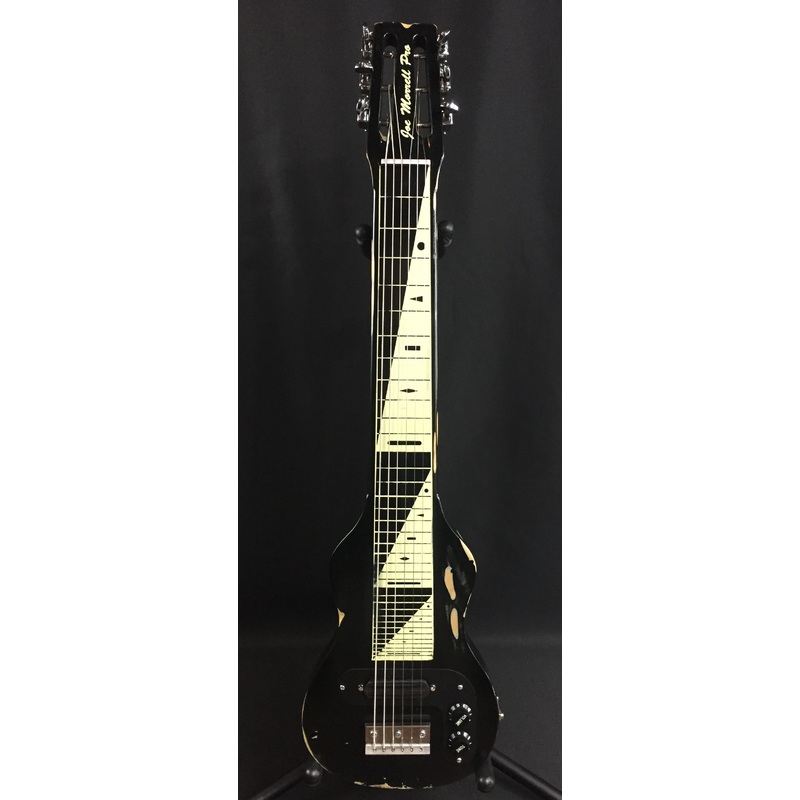 morrell-pro-series-lap-steel-guitar-6-string-maple-body-vintage-black-relic Morrell PRO Series Lap Steel Guitar 6-String Maple Body Vintage Black Relic