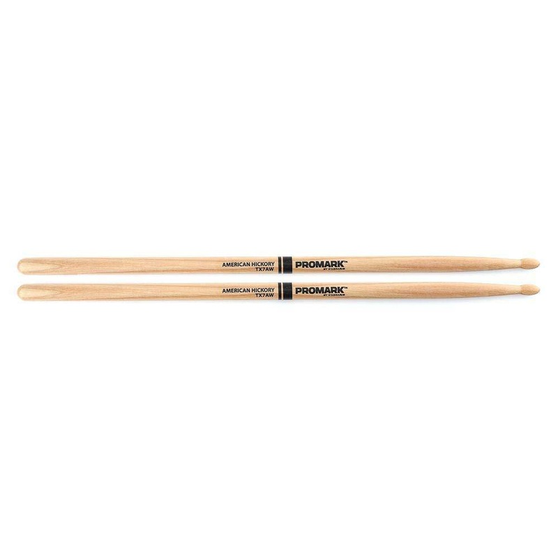 promark-drumstick-hickory-7a-wood-tip-tx7aw Promark, Drumstick, Hickory, 7A, Wood Tip TX7AW