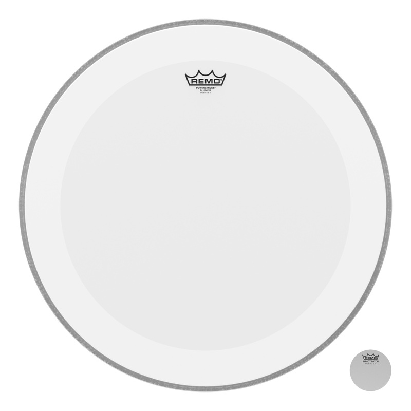 remo-powerstroke-4-coated-22-bass-drumhead-w-impact-patch Remo Powerstroke 4 Coated 22" Bass Drumhead w/ Impact Patch