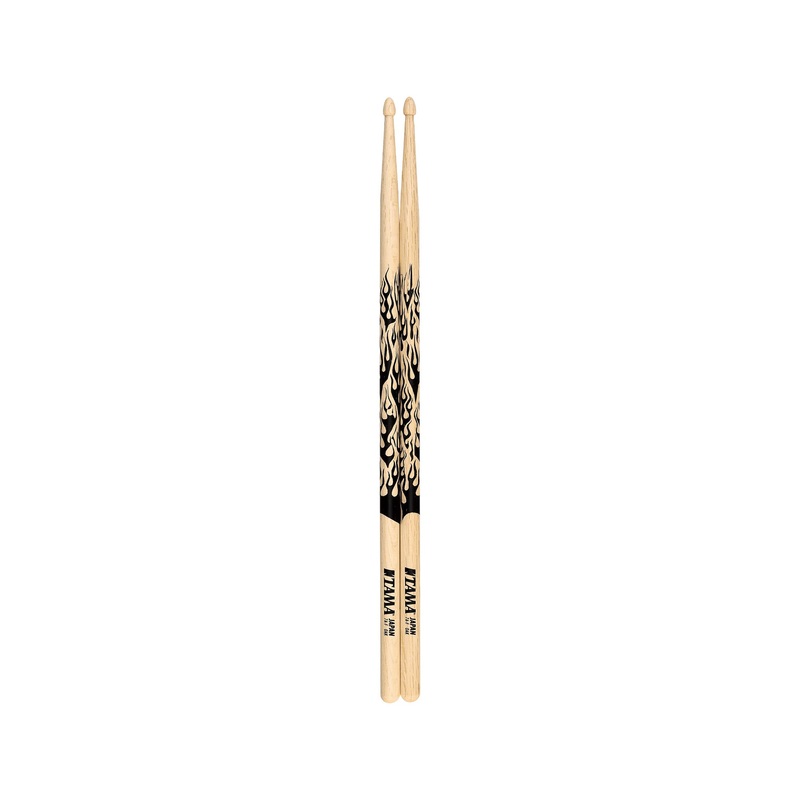tama-7a-f-design-series-rhythmic-fire-oak-drum-sticks-natural TAMA 7A-F Design Series Rhythmic Fire Oak Drum Sticks, Natural