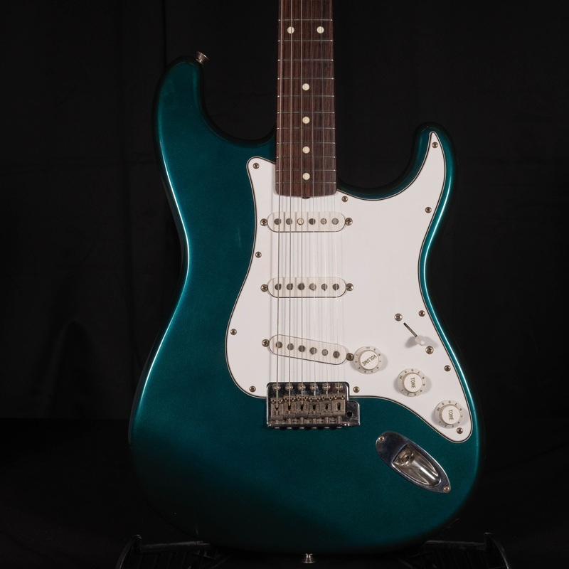 used-fender-made-in-japan-40th-anniversar-stratocaster-sherwood-green-with-bag-mij Used Fender Made in Japan 40th Anniversar Stratocaster - Sherwood Green With Bag MIJ