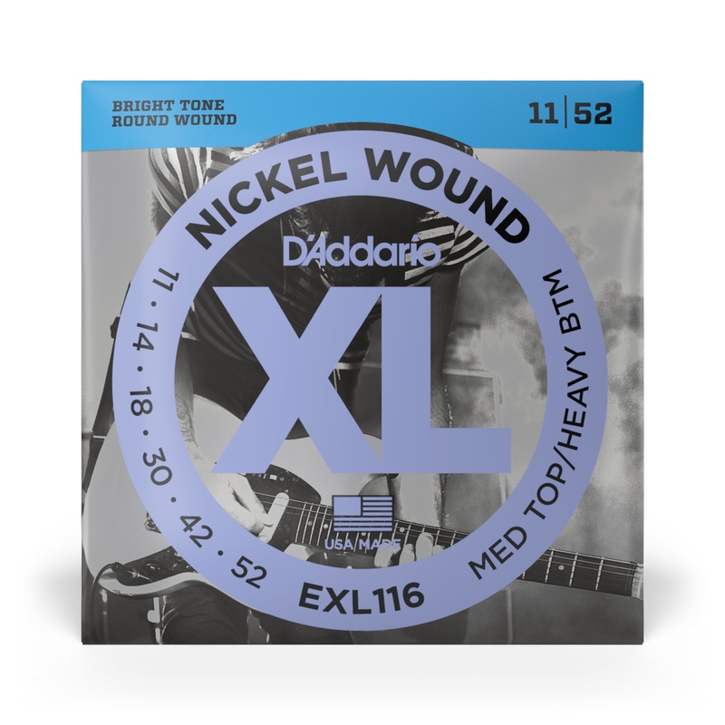 d-addario-xl-nickel-wound-electric-guitar-strings-exl116-medium-top-heavy-bottom-11-52 D'Addario XL Nickel Wound Electric Guitar Strings - EXL116 Medium Top/Heavy Bottom (11-52)