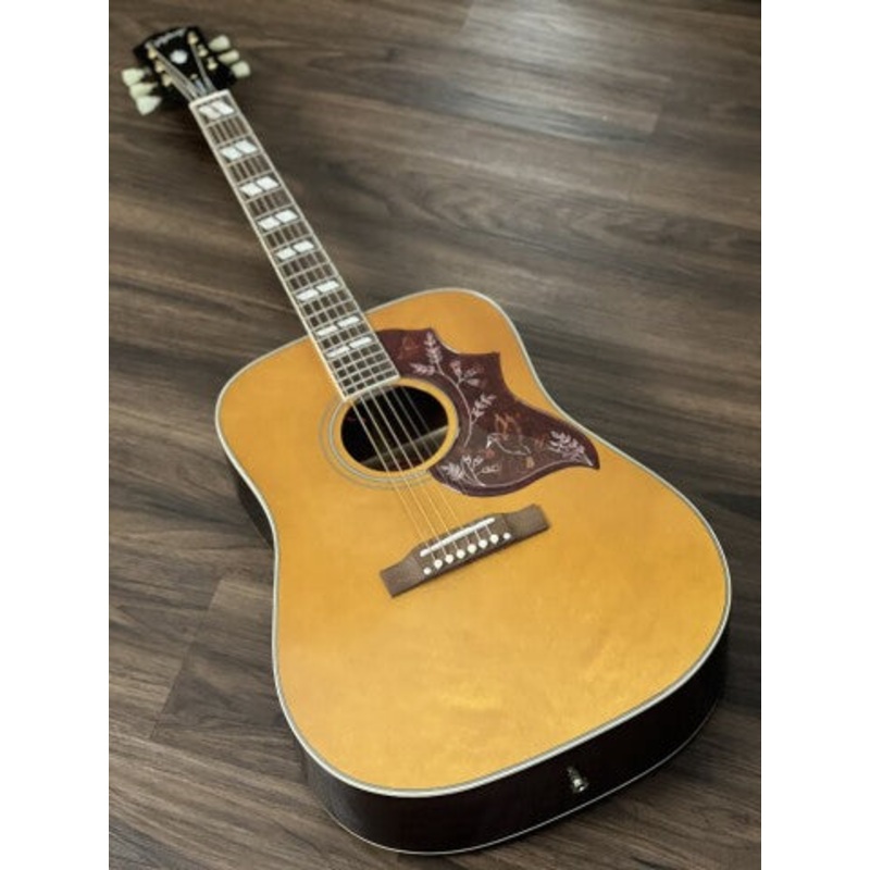 epiphone-hummingbird-acoustic-electric-full-solid-in-aged-natural-antique-gloss Epiphone Hummingbird Acoustic Electric Full Solid in Aged Natural Antique Gloss
