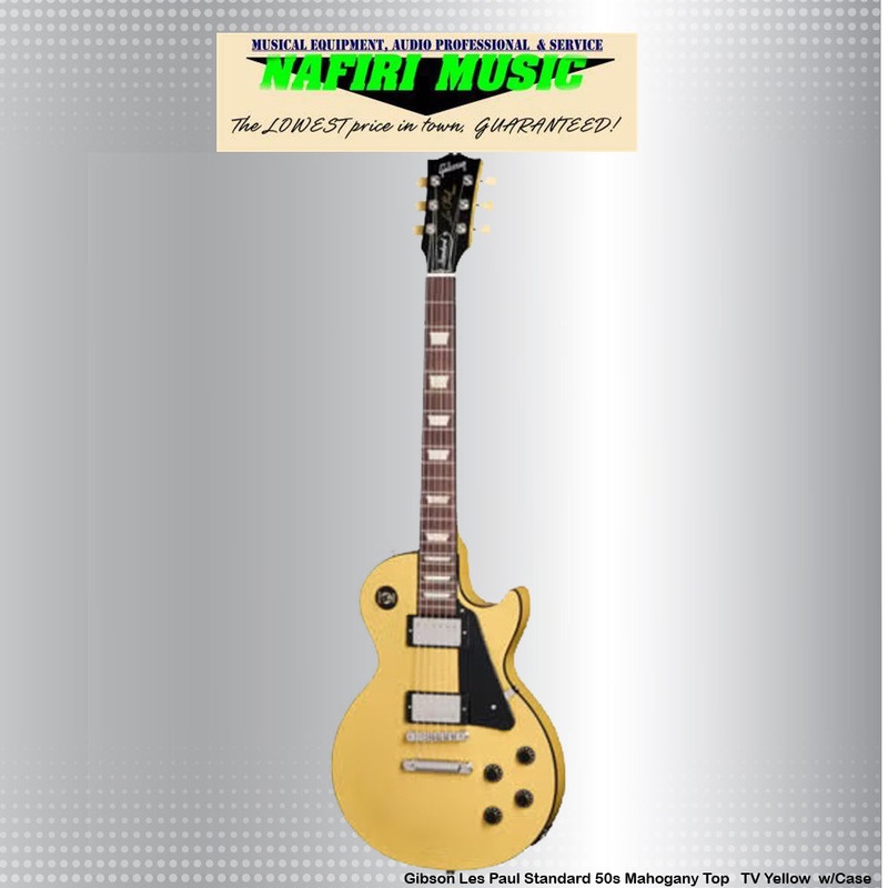 gibson-les-paul-standard-50s-mahogany-top-in-tv-yellow-with-case Gibson Les Paul Standard 50s Mahogany Top in TV Yellow with Case
