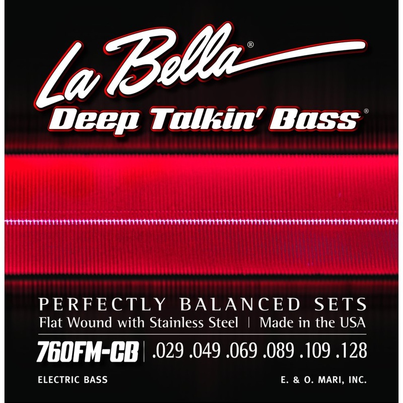 la-bella-760fm-cb-deep-talkin-bass-flats-6-string-medium-29-128 La Bella 760FM-CB Deep Talkin' Bass, Flats, 6-String - Medium 29-128
