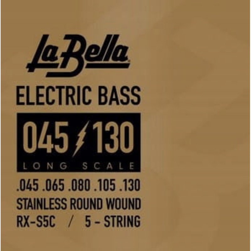 la-bella-rx-s5c-bass-rx-series-stainless-5-string-45-130 La Bella RX-S5C Bass Rx Series, Stainless, 5-String 45-130