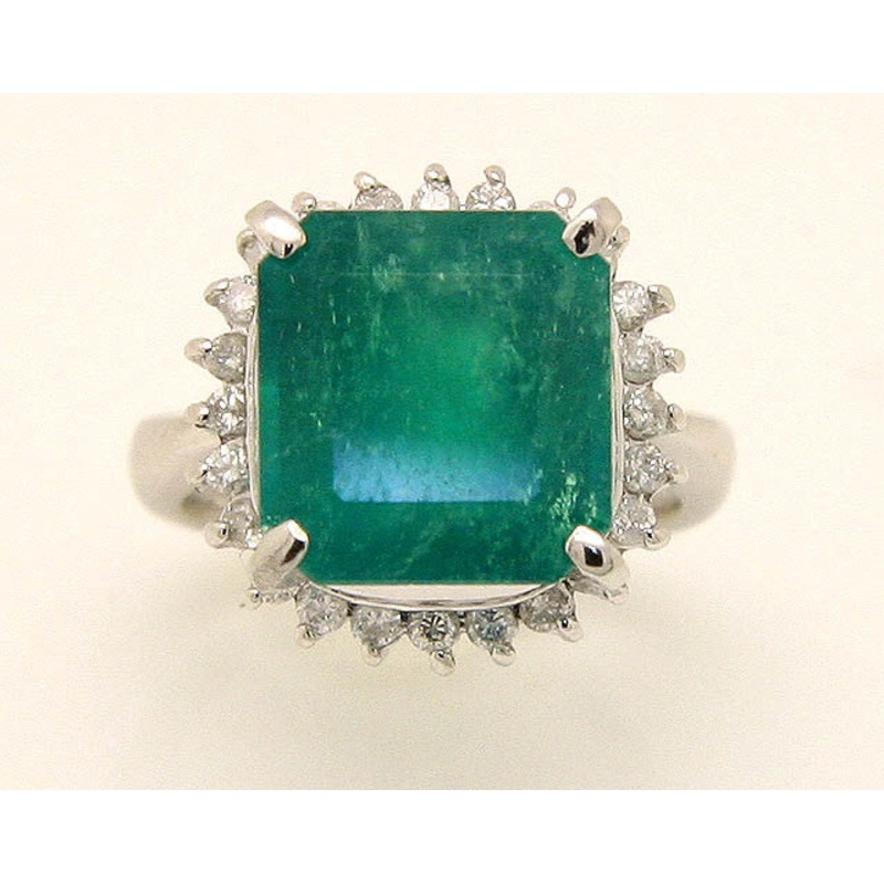 platinum-7-88ct-emerald-diamond Platinum 7.88ct Emerald & Diamond