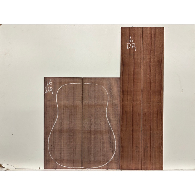 purpleheart-dreadnought-guitar-back-side-set-116 Purpleheart Dreadnought Guitar Back & Side Set #116
