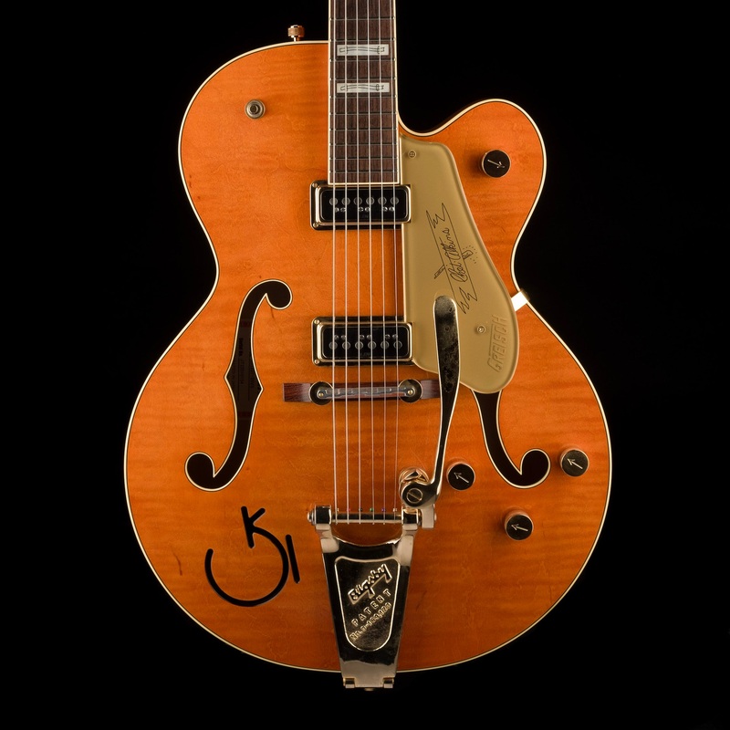 used-gretsch-g6120t-55-vintage-select-55-chet-atkins-hollow-vintage-orange-ohsc Used Gretsch G6120T-55 Vintage Select '55 Chet Atkins Hollow Vintage Orange OHSC