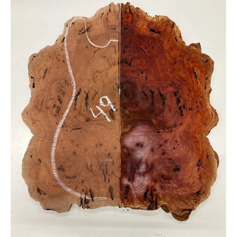 australian-red-gum-burl-book-matched-guitar-drop-tops-21-x-14-x-3-8-49 Australian Red Gum Burl Book Matched Guitar Drop Tops | 21" x 14" x 3/8" #49