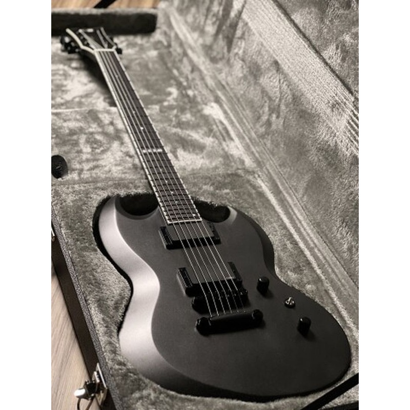 esp-e-ii-viper-baritone-in-charcoal-metallic-satin ESP E-II Viper Baritone in Charcoal Metallic Satin