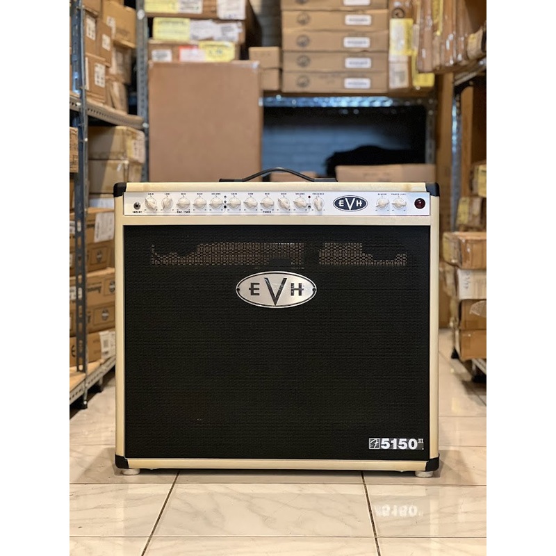 evh-5150-iii-50-watt-2x12-inch-tube-combo-amplifier-ivory-230v EVH 5150 III 50 Watt 2x12 Inch Tube Combo Amplifier Ivory 230V