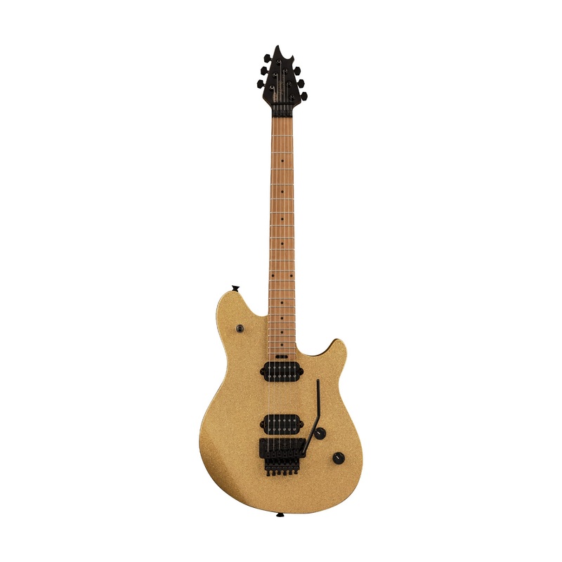 evh-wolfgang-wg-standard-electric-guitar-baked-maple-fb-gold-sparkle EVH Wolfgang WG Standard Electric Guitar, Baked Maple FB, Gold Sparkle