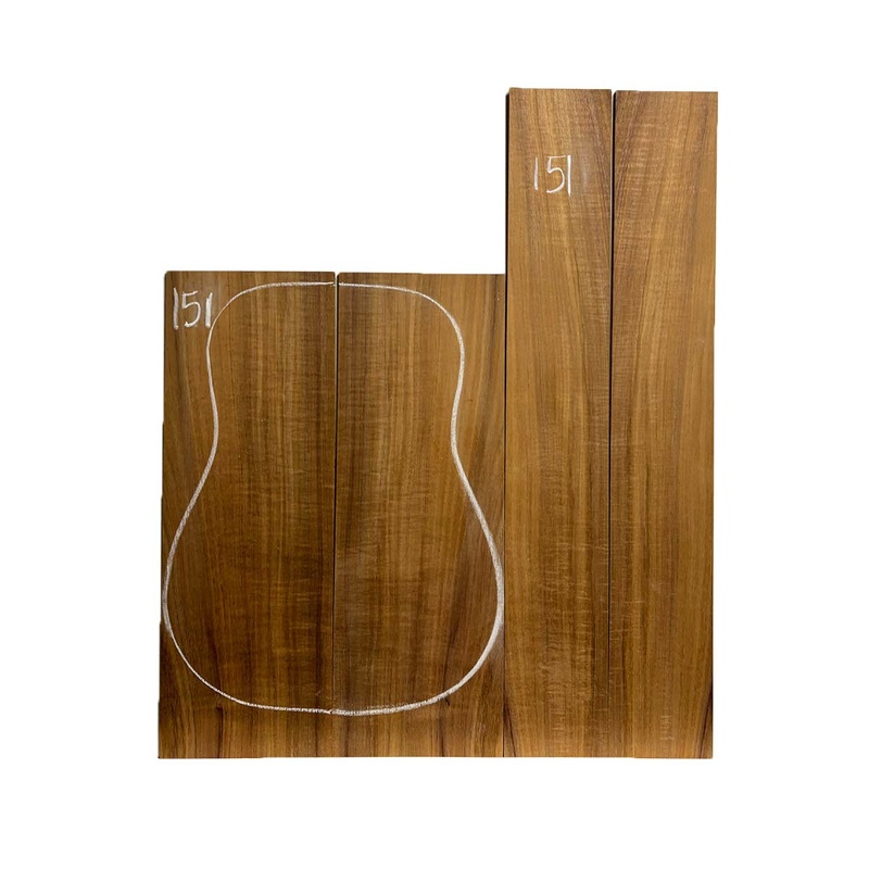 flame-hawaiian-koa-dreadnought-aaa-grade-guitar-back-side-set-151 Flame Hawaiian Koa Dreadnought AAA Grade Guitar Back & Side Set #151
