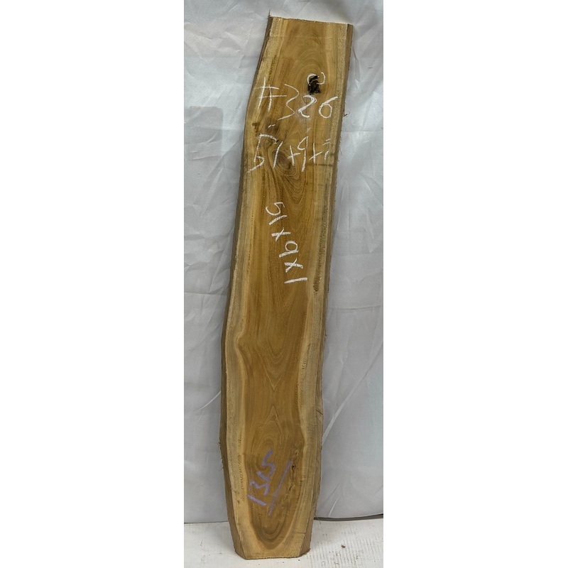 indian-yellowheart-live-edge-wood-slab-for-rustic-furniture-tabletop-diy-projects-51-x-9-x-1-326 Indian Yellowheart Live Edge Wood Slab for Rustic Furniture, Tabletop & DIY Projects - 51"x 9"x 1" #326
