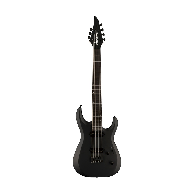 jackson-pro-plus-series-dk-modern-mdk7-ht-electric-guitar-ebony-fb-black Jackson Pro Plus Series DK Modern MDK7 HT Electric Guitar, Ebony FB, Black