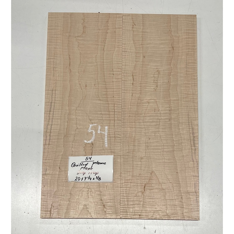 quilted-flame-maple-bookmatched-guitar-drop-top-set-20-x-7-1-4-x-3-8-54 Quilted Flame Maple Bookmatched Guitar Drop Top Set - 20" x 7-1/4" x 3/8" #54