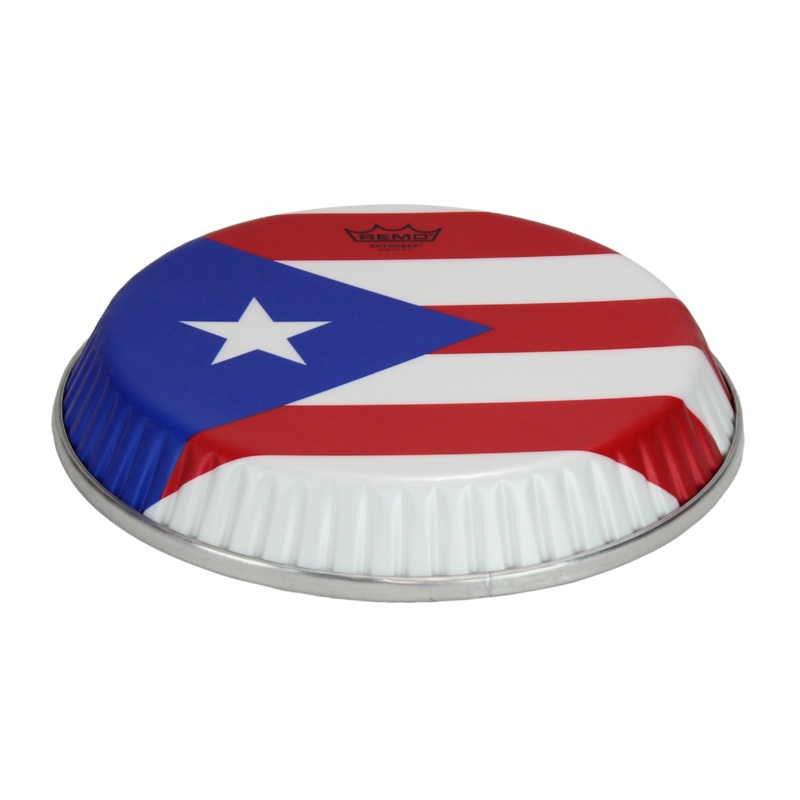 remo-conga-drumhead-symmetry-11-75-d2-skyndeep-puerto-rican-flag-graphic Remo Conga Drumhead, Symmetry, 11.75" D2, Skyndeep, 'Puerto Rican Flag' Graphic