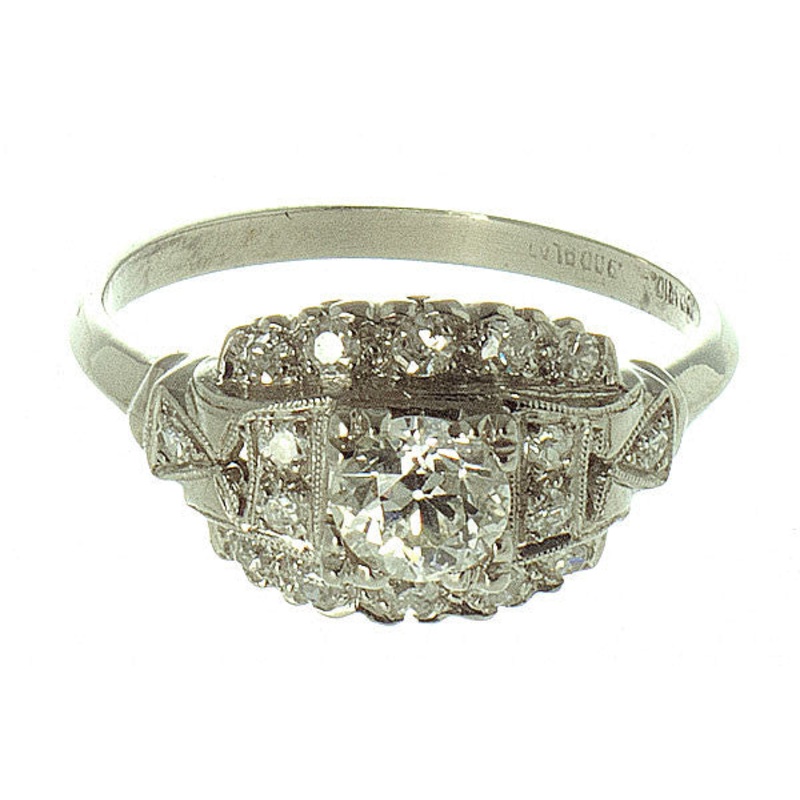 antique-edwardian-platinum-diamond-ring Antique Edwardian Platinum Diamond Ring