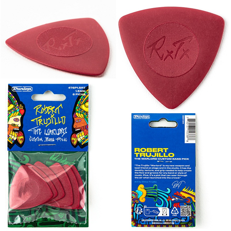 dunlop-robert-trujillos-warlord-custom-bass-pick-pack-6 Dunlop Robert Trujillos Warlord Custom Bass Pick Pack (6)
