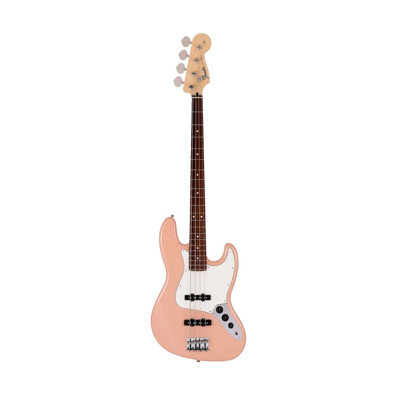fender-japan-hybrid-ii-jazz-bass-guitar-rw-fb-flamingo-pink Fender Japan Hybrid II Jazz Bass Guitar, RW FB, Flamingo Pink