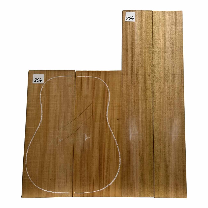 fijian-mahogany-dreadnought-guitar-back-and-side-sets-206 Fijian Mahogany Dreadnought Guitar Back And Side Sets #206