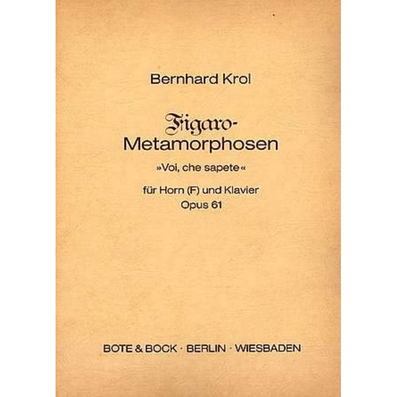 krol-figaro-metamorphosen-op-61-french-horn-piano Krol - Figaro Metamorphosen Op 61 French Horn & Piano