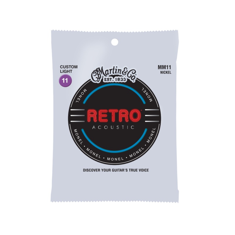 martin-mm11-retro-6-string-custom-light-monel-wound-acoustic-guitar-strings Martin MM11 Retro 6-string Custom Light Monel Wound Acoustic Guitar Strings