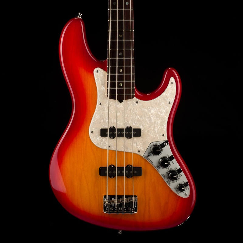 pre-owned-05-fender-american-deluxe-jazz-bass-aged-cherry-burst-with-ohsc Pre Owned '05 Fender American Deluxe Jazz Bass Aged Cherry Burst With OHSC