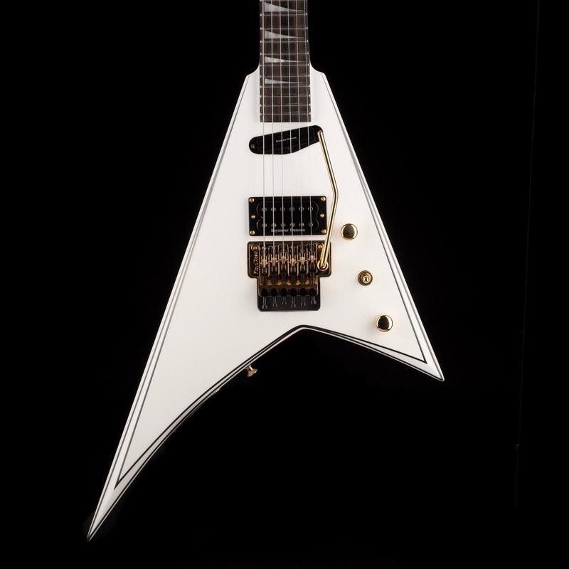 used-jackson-concept-series-rhoads-rr24-hs-white-with-black-pinstripes-with-case Used Jackson Concept Series Rhoads RR24 HS White With Black Pinstripes with Case