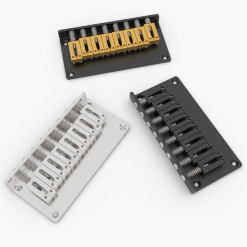 8-string-ibby-fp-guitar-bridge-black 8 String Ibby FP Guitar Bridge Black