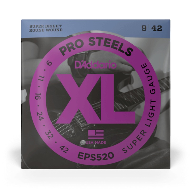 d-addario-eps520-set-electric-guitar-pro-steel-super-light-strings D'Addario EPS520 Set Electric Guitar Pro Steel Super Light Strings