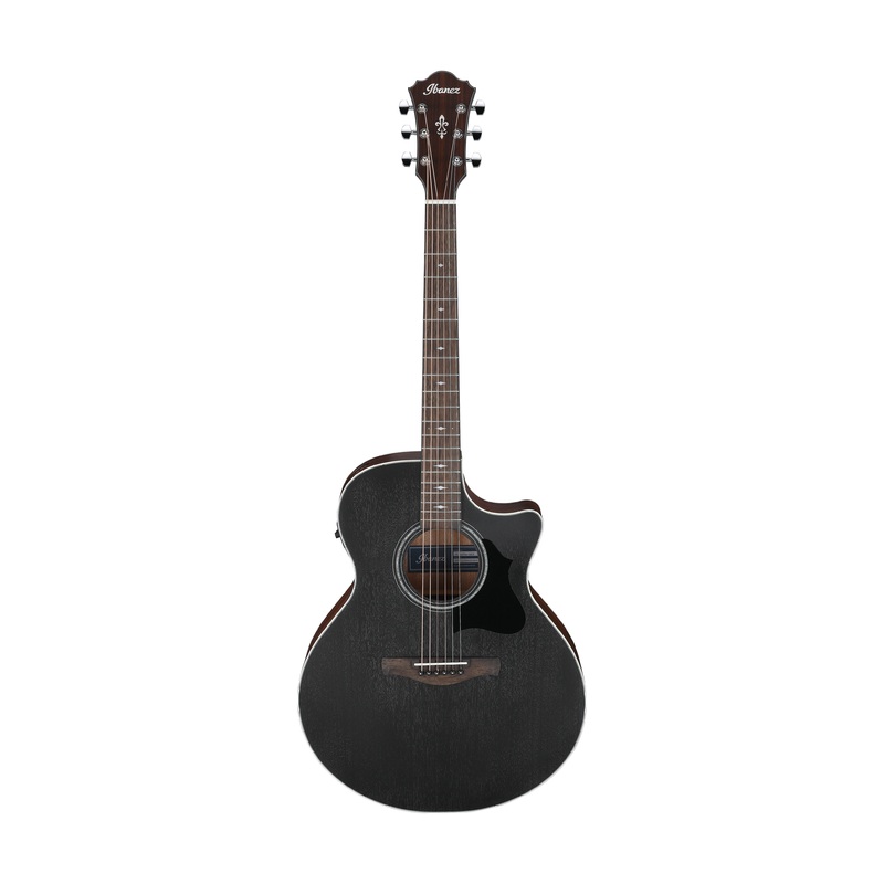 ibanez-ae140-wkh-acoustic-guitar-weathered-black-open-pore Ibanez AE140-WKH Acoustic Guitar, Weathered Black Open Pore