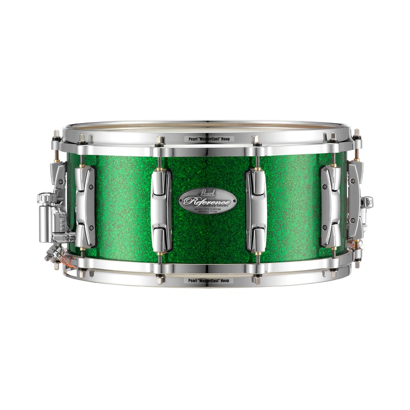pearl-music-city-custom-20-ply-reference-14-x5-snare-drum-green-glass-rf1450s-c446 Pearl Music City Custom 20-ply Reference 14"x5" Snare Drum GREEN GLASS RF1450S/C446