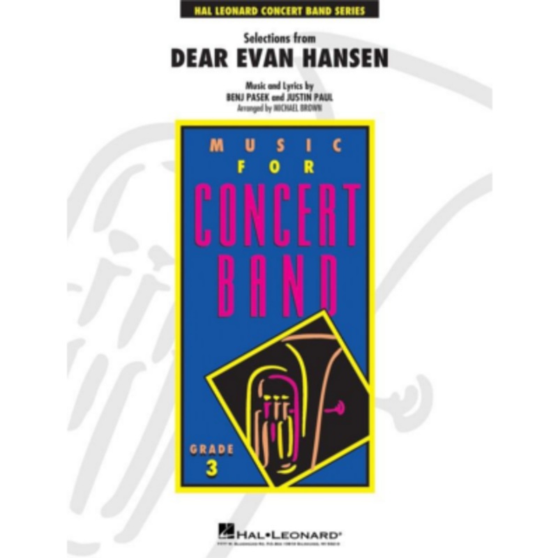 selections-from-dear-evan-hansen-arr-michael-brown-concert-band-chart-grade-3 Selections from Dear Evan Hansen Arr. Michael Brown Concert Band Chart Grade 3