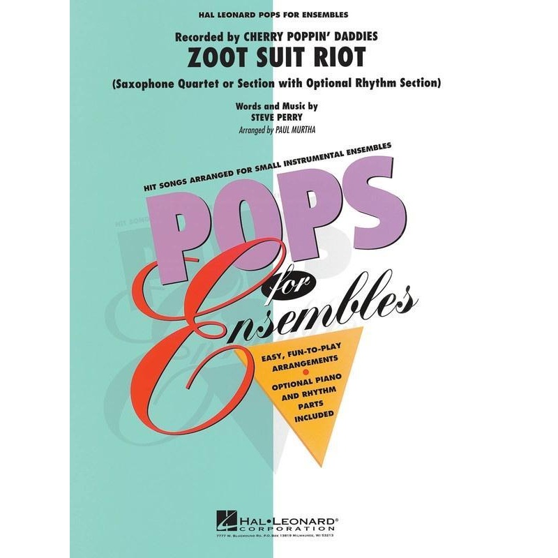 zoot-suit-riot-arr-paul-murtha-saxophone-quartet-grade-2-5 Zoot Suit Riot Arr. Paul Murtha Saxophone Quartet Grade 2.5