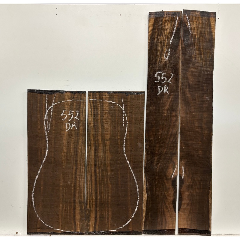macassar-ebony-dreadnought-defective-guitar-back-side-set-552 Macassar Ebony Dreadnought Defective Guitar Back & Side Set #552