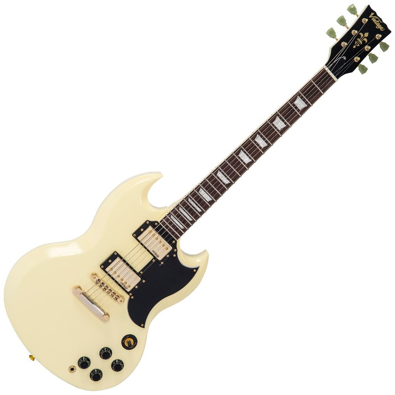 vintage-vs6-reissued-electric-guitar-vintage-white-gold-hardware Vintage VS6 ReIssued Electric Guitar ~ Vintage White/Gold Hardware