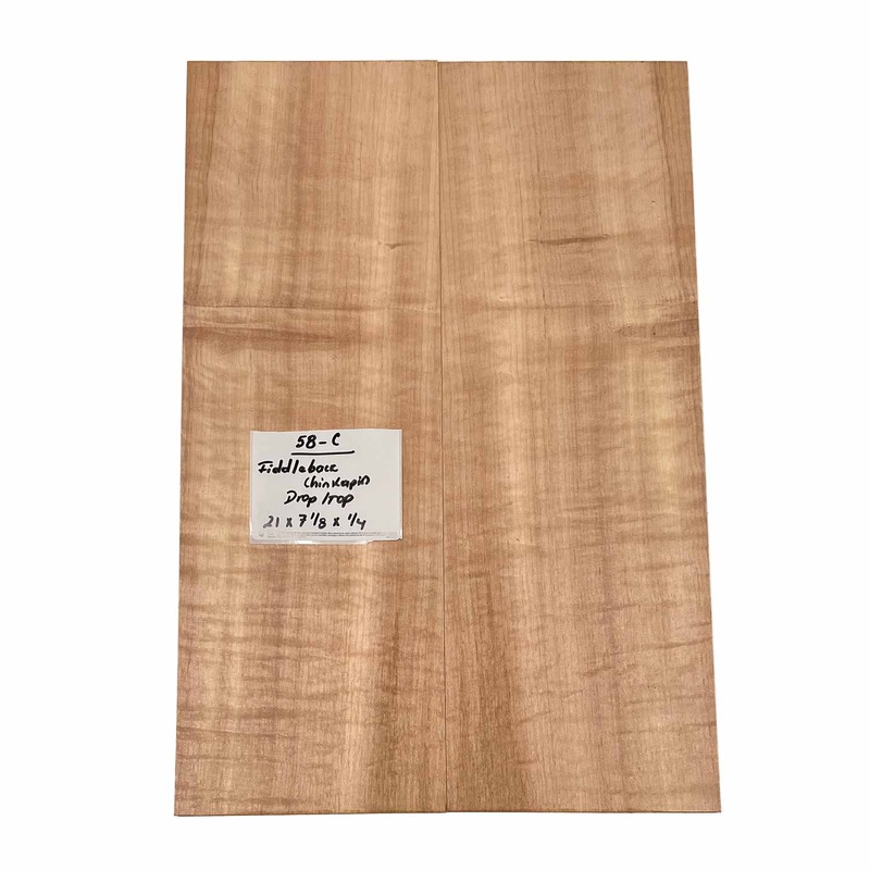 fiddleback-chinkapin-drop-top-21-x-7-1-8-x-1-4-58-c Fiddleback Chinkapin Drop Top 21" x 7-1/8" x 1/4" #58-C
