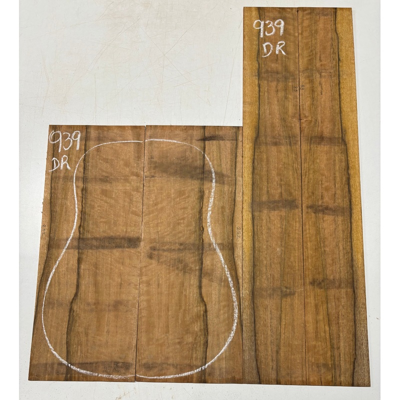 flame-chocolate-mango-dreadnought-guitar-back-and-side-set-939 Flame Chocolate Mango Dreadnought Guitar Back and Side Set #939